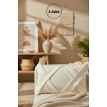 Özel Tasarım Kokoş Keten Kırlent 2 Adet Kırlent Kılıfı ( 35*55)