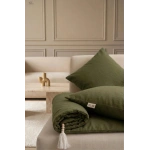 Luxury Keten Koltuk Pedi / Şiltesi [Kırlentli] - Haki