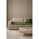 Luxury Keten Koltuk Pedi / Şiltesi [Kırlentli] - Haki