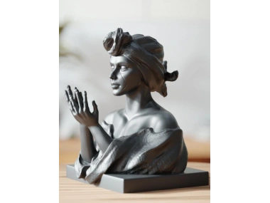 3D Kadın Figür Büst – 15 cm Dekoratif Biblo