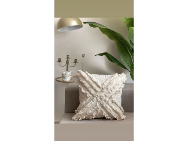 Özel Tasarım Kokoş Tekli Keten Kırlent Kırlentkılıfı43*43