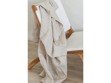 Organik Ham Keten Krem Masa Örtüsü