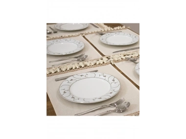 6lı Keten Amerikan Servis Seti 35x55