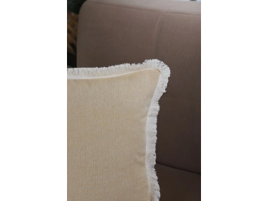 Sarı Püsküllü Kırlent Kırlent Kılıfı 43 X 43