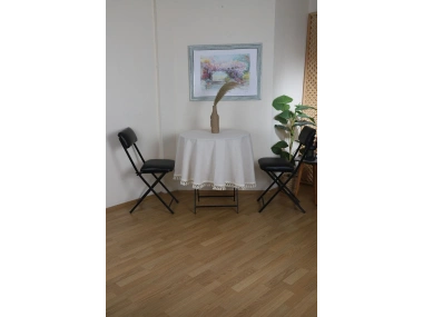 Beyaz Pamuk Keten Yuvarlak Ham Ponponlu Masa Örtüsü