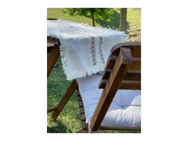 Püsküllü Ara Dantelli Runner (40 x 80) Tekli