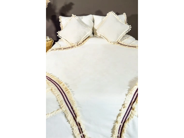 Günışığı Otantik Püsküllü Çift Kişilik Nevresim Takımı