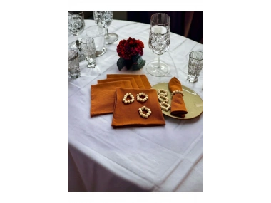 Tarçın Premium Peçete Takımı 6lı (TOKA HEDİYELİ) 40x40