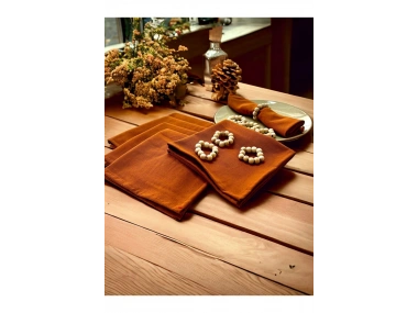 Tarçın Premium Peçete Takımı 6lı (TOKA HEDİYELİ) 40x40