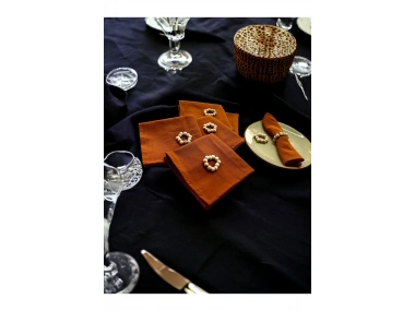 Tarçın Premium Peçete Takımı 6lı (TOKA HEDİYELİ) 40x40