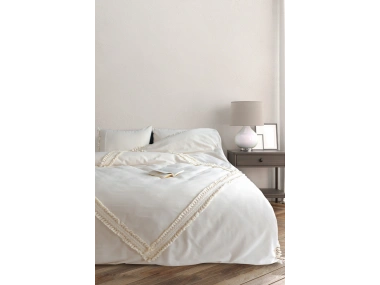 BATTAL Boy  Ham Keten Baklava Nevresim Takımı