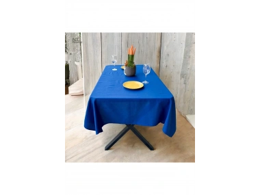 Premium Keten Lacivert (DÜZ) Masa Örtüsü