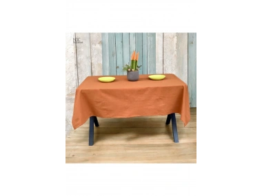 Premium Keten Tarçın (DÜZ) Masa Örtüsü