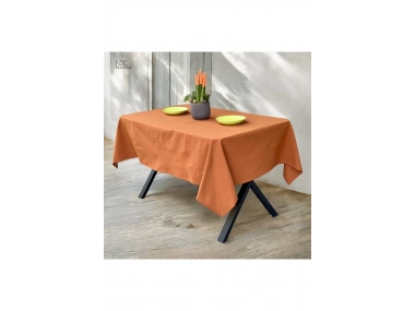 Premium Keten Tarçın (DÜZ) Masa Örtüsü