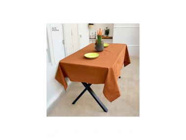 Premium Keten Tarçın (DÜZ) Masa Örtüsü