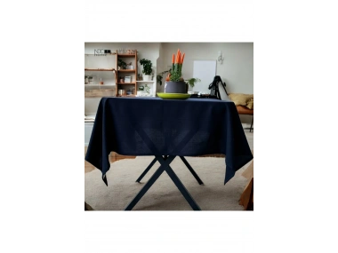 Premium Keten Siyah (DÜZ) Masa Örtüsü