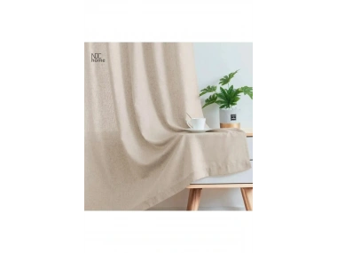 %100 Pamuklu Ham Buldan Keten Fon Perde (DÜZ)