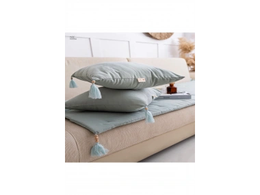 Sarı Piremium Keten Evcil Hayvan Dostu Keten Koltuk Pedi / Şilte [Kırlentli]