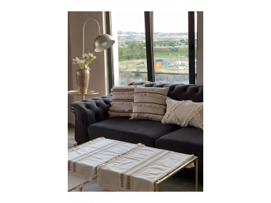 Ham Keten Krem 2li Vintage Runner (40 x 80)