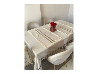 Ham Keten Krem 2li Vintage Runner (40 x 80)