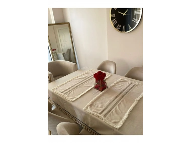 Ham Keten Krem 2li Vintage Runner (40 x 80)