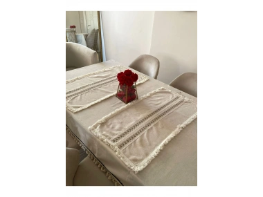 Ham Keten Krem 2li Vintage Runner (40 x 80)