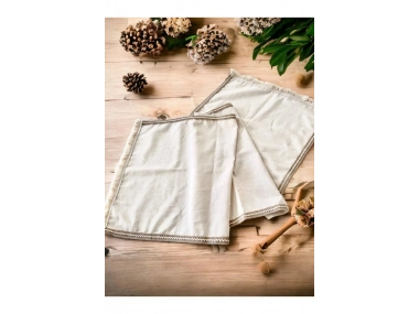 Özel Tasarım Jütlü Püsküllü Runner Masa Örtüsü [45x150]