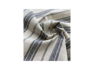 GRİ Çizgili Otantik Masa Örtüsü