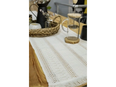 Ham Dantel Runner Masa Örtüsü 35 x 150