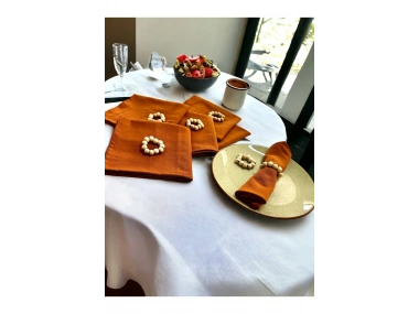 Tarçın Premium Peçete Takımı 6lı (TOKA HEDİYELİ) 40x40