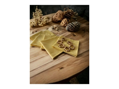 Sarı Premium 6lı (TOKA HEDİYELİ) Peçete Takımı 40x40