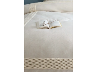 BATTAL Boy  Ham Keten Baklava Nevresim Takımı