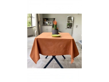 Premium Keten Tarçın (DÜZ) Masa Örtüsü