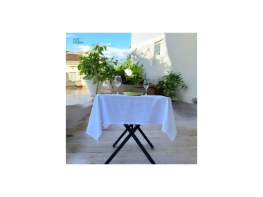 Premium Keten Beyaz (DÜZ) Masa Örtüsü