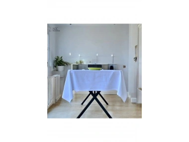 Premium Keten Beyaz (DÜZ) Masa Örtüsü