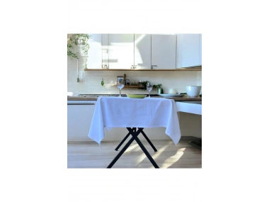 Premium Keten Beyaz (DÜZ) Masa Örtüsü