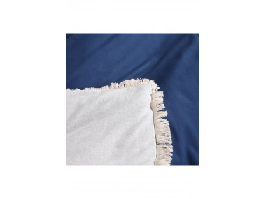 Gri Lacivert Çift Taraflı Çift Kişilik Nevresim Seti