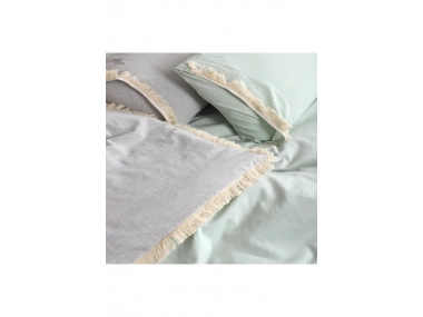 Gri Adaçayı Çift Taraflı Battal Boy Nevresim Seti