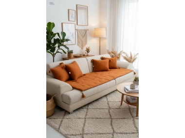 Keten Koltuk Pedi / Koltuk Şiltesi – Evcil Hayvan Dostu, Makinede Yıkanabilir, Ölçü Seçenekli