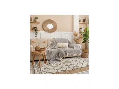 Gri Antrasit Keten Koltuk Örtüsü[170 x 220]