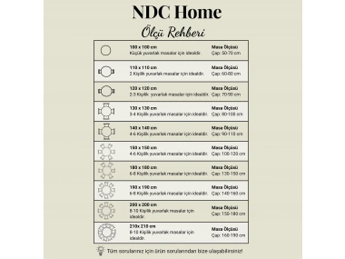 Sarı Keten Fırfırlı Yuvarlak Masa Örtüsü