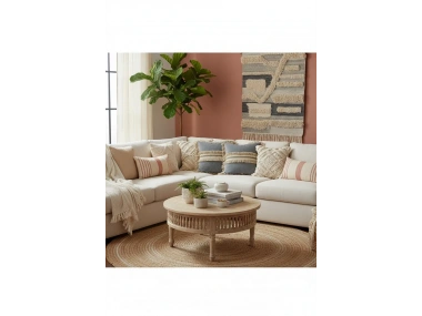 Gri Antrasit Jütlü Püskllü Kırlent Kırlent Kılıfı (43 x 43 )