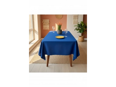 Premium Keten Lacivert (DÜZ) Masa Örtüsü