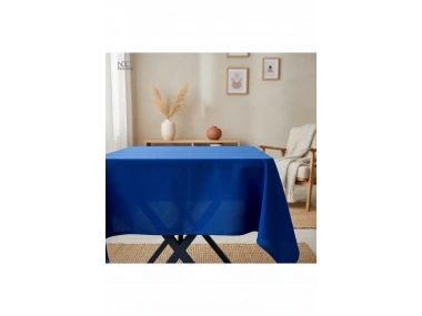Premium Keten Lacivert (DÜZ) Masa Örtüsü