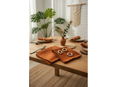 Tarçın Premium Peçete Takımı 6lı (TOKA HEDİYELİ) 40x40