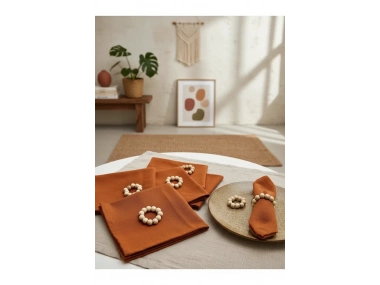 Tarçın Premium Peçete Takımı 6lı (TOKA HEDİYELİ) 40x40