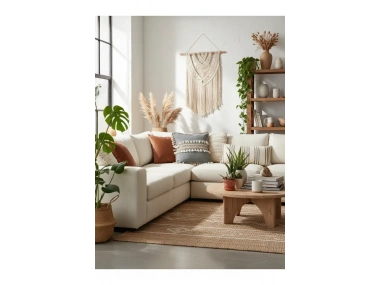 Antrasit Şeritli Ponponlu Kırlent Kırlent Kılıfı(43x43)