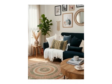 Mat Gri Kahverengi Dantelli Kırlent Kırlent Kılıfı (35 x 55)