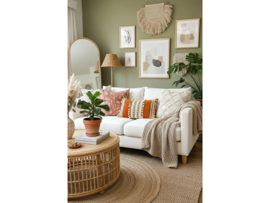 Kiremit Rengi Üçlü Kahve Dantelli Kırlent Kırlent Kılıfı