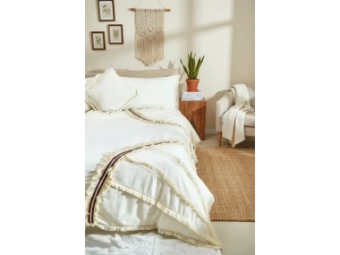 Günışığı Otantik Püsküllü Tek Kişilik Nevresim Takımı